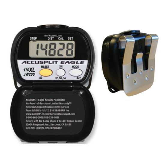 Accusplit Eagle AE170XL Operating Instructions