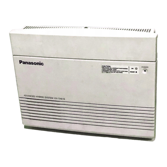 Panasonic KX-TA616 Manuals