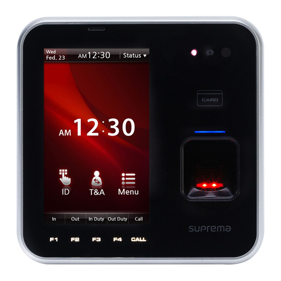 suprema BioStation T2 Installation Manual