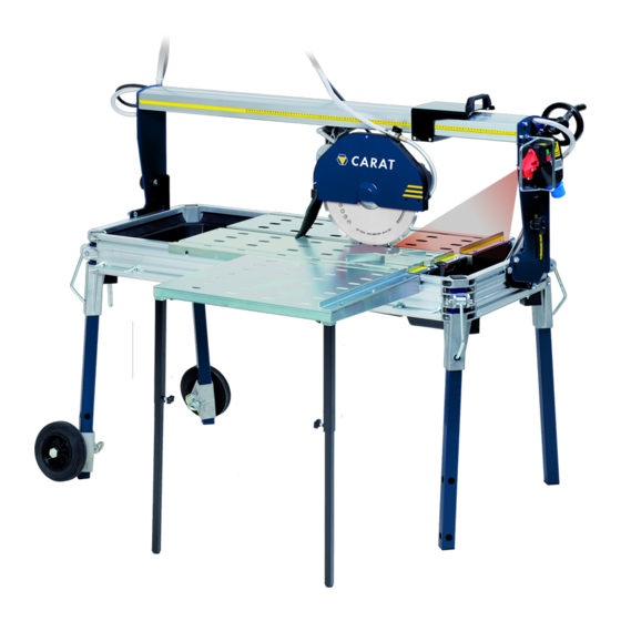 User Manuals: Carat P-3500 Masonry Saw