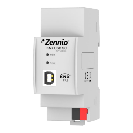 Zennio KNX USB SC Quick Start Manual