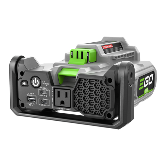 Ego Power+ Nexus Escape Operator's Manual