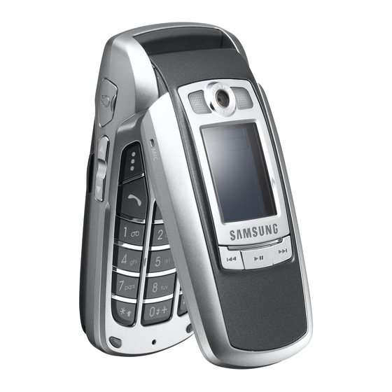 Samsung SGH-E710 Quick Reference Card