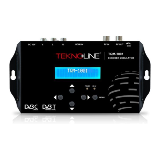 Teknoline TQM-1001 User Manual
