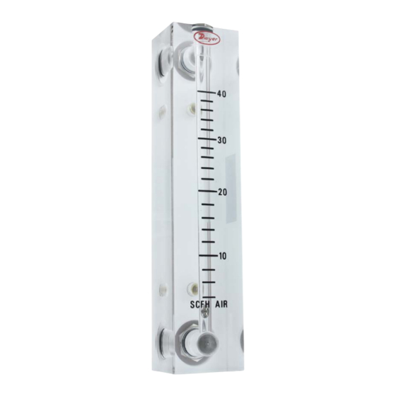 Dwyer Instruments Visi-Float VF Series Installation And Operating Instructions
