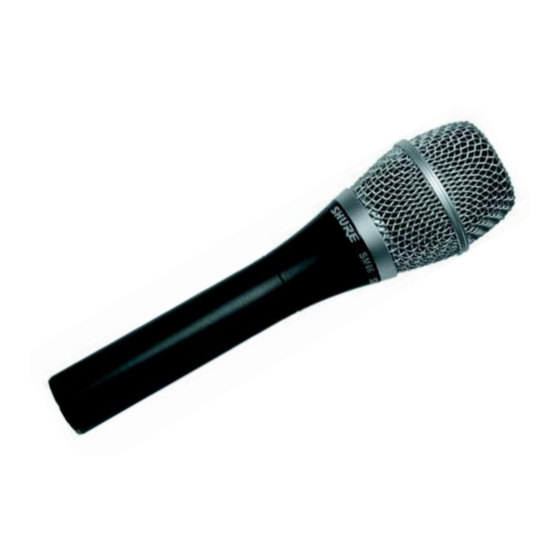 Shure SM86 User Manual