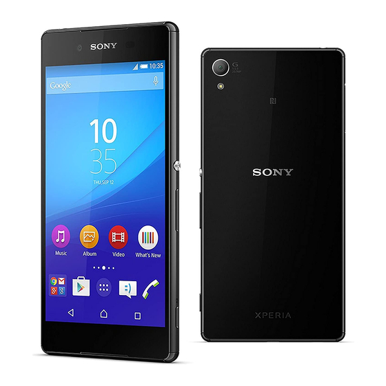 Sony Xperia Z3 Quick Reference Manual