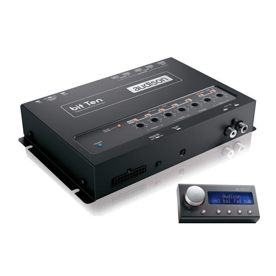 Audio bit Ten Advanced Manual