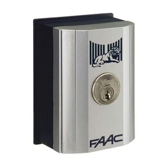 FAAC T10E Quick Start Manual