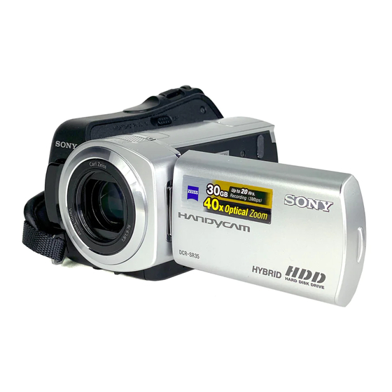 Sony Handycam DCR-SR35E Handbook