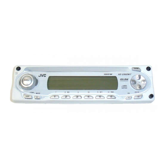 JVC KD-SX60WT Service Manual