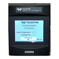 Teledyne 2000RS Operating Instructions Manual