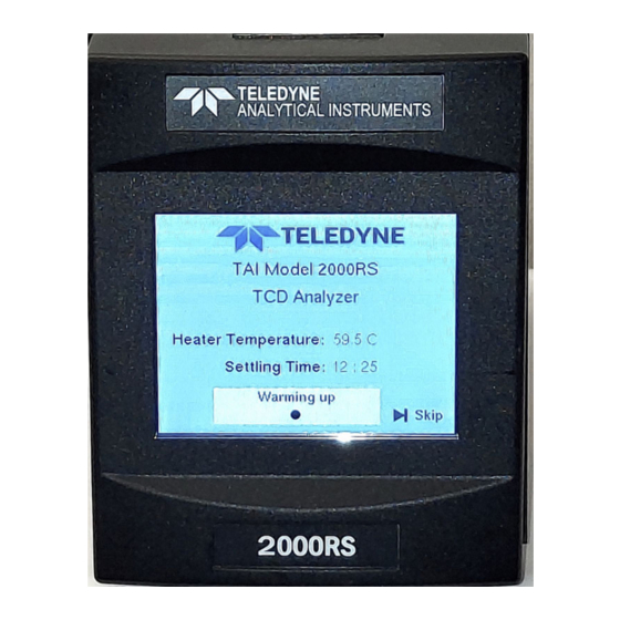 Teledyne 2000RS Conductivity Analyzer Manuals