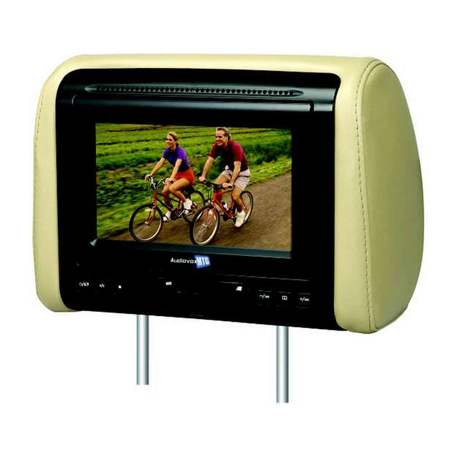 Audiovox Movies 2 Go AVXMTGHR1M Manuals