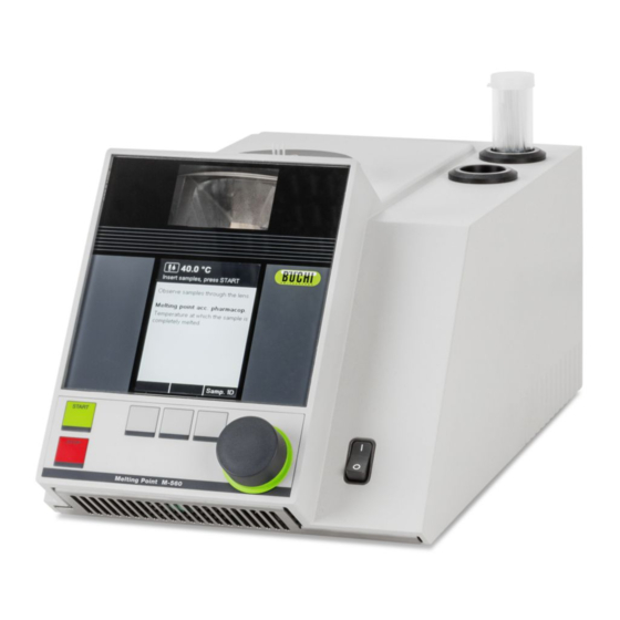 Buchi Melting Point M-560 Operation Manual