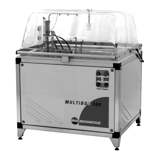 BM2 BIEMMEDUE MULTIBOX 500 Use And Maintenance Manual