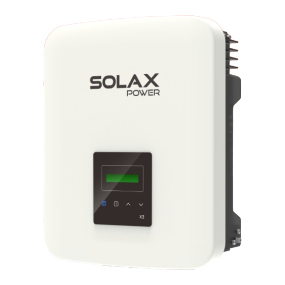 SolaX Power X3-MIC G2 Series Quick Installation Manual