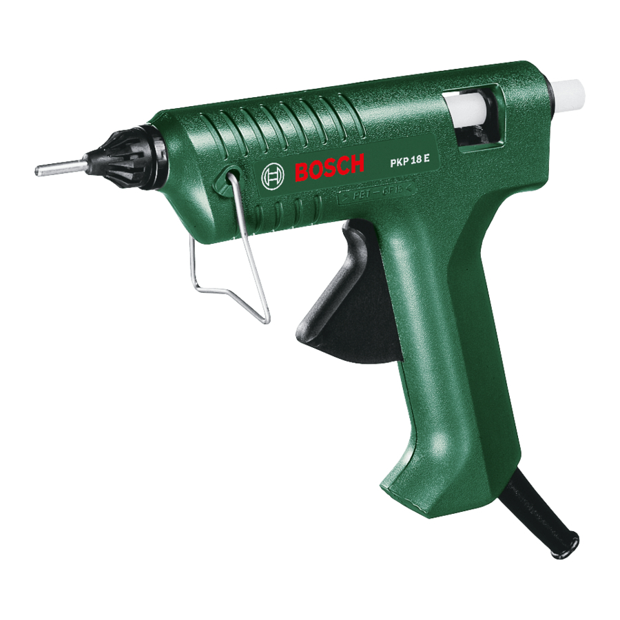 Bosch PKP 18 E Manual