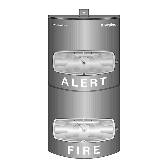 Simplex TrueAlert 4906-9208 Instructions