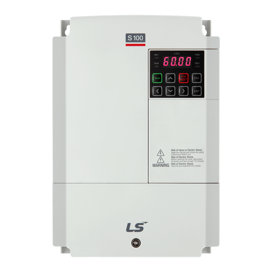 LSIS LSLV-S100 Series Manual