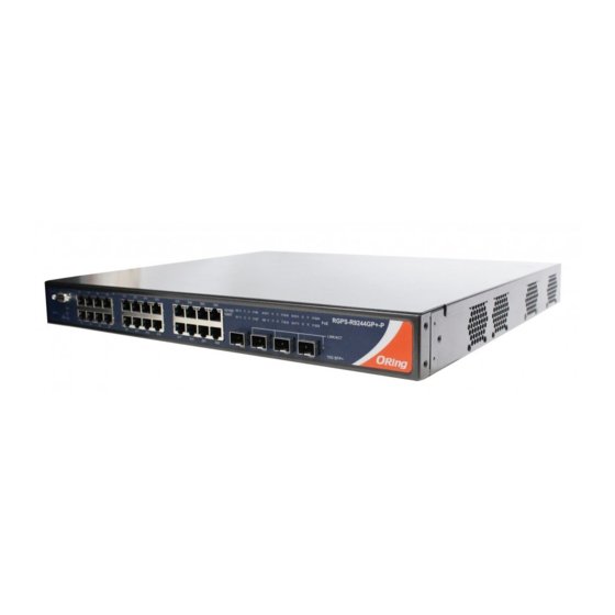 ORiNG RGPS-R9244GP+ Series Quick Installation Manual