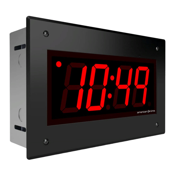 American Time PGE441RFE-W Quick Start Installation Manual