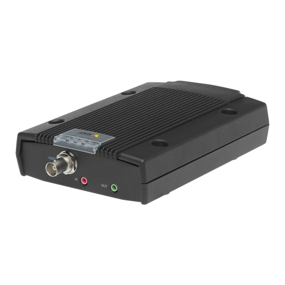 Axis Q7411 Installation Manual