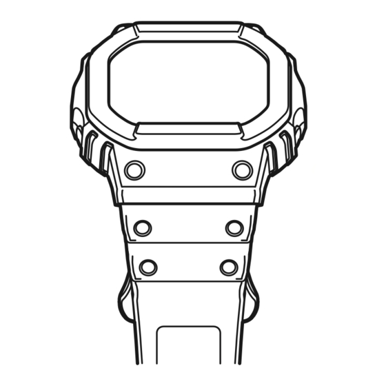 Casio G-Shock G-Squad DW-H5600MB-2ER Operation Manual
