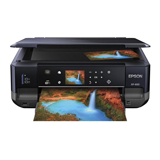 Epson Expression Premium XP-600 Startup Manual