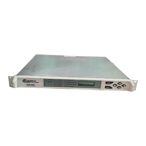 Comtech EF Data SDM-300A Installation And Operation Manual