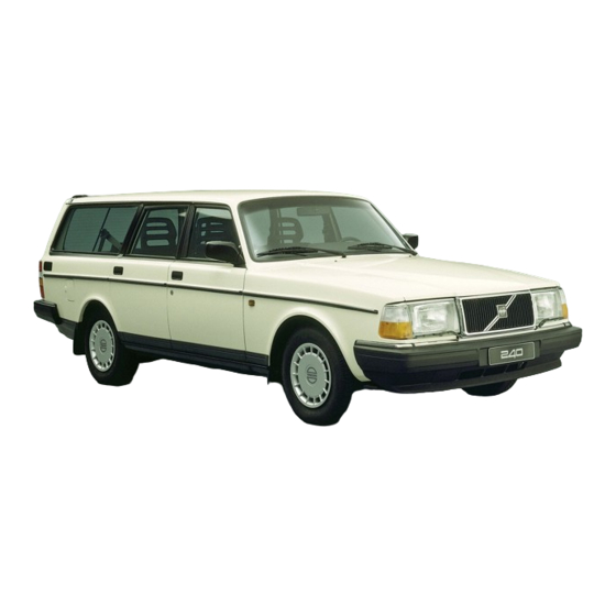 Volvo 240 1993 Owner's Manual