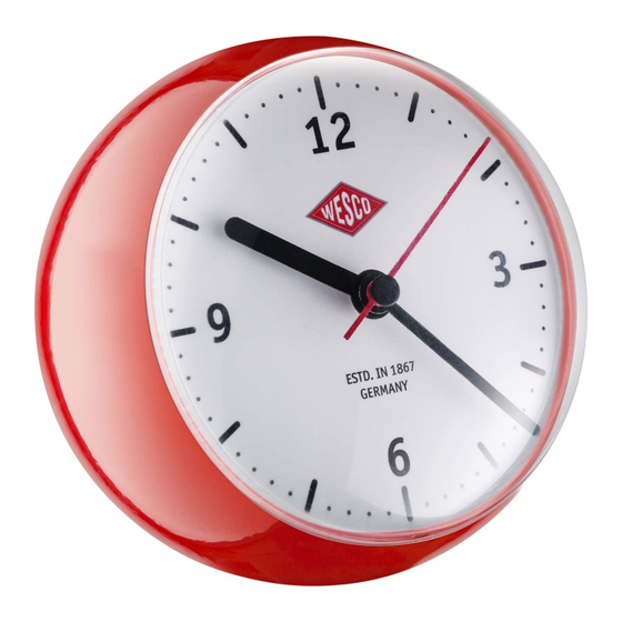 Wesco MINI CLOCK Care And Use Instructions