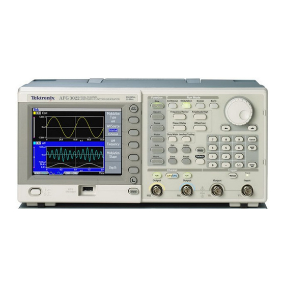 Tektronix AFG3000 Series Manual