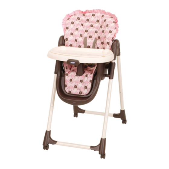 Graco 1757789 - Mealtime Highchair Little Hoot Owner's Manual