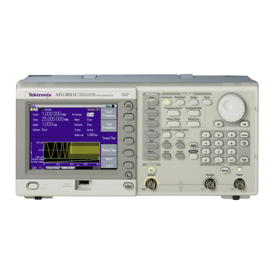 Tektronix AFG3000 Series Reference Manual