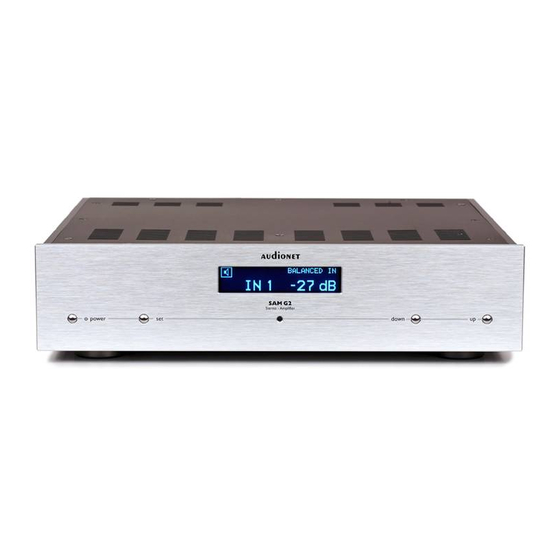 Audionet SAM G2 User Manual