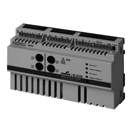 Eaton CEAG SOU CG-S 2 x 4A Mounting And Operating Instructions