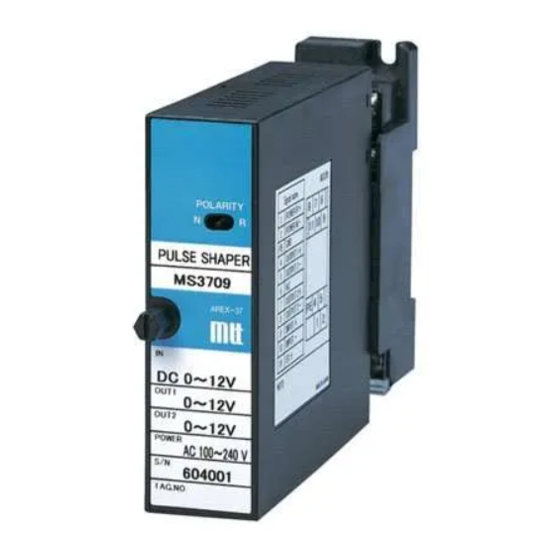 MTT MS3709 User Manual