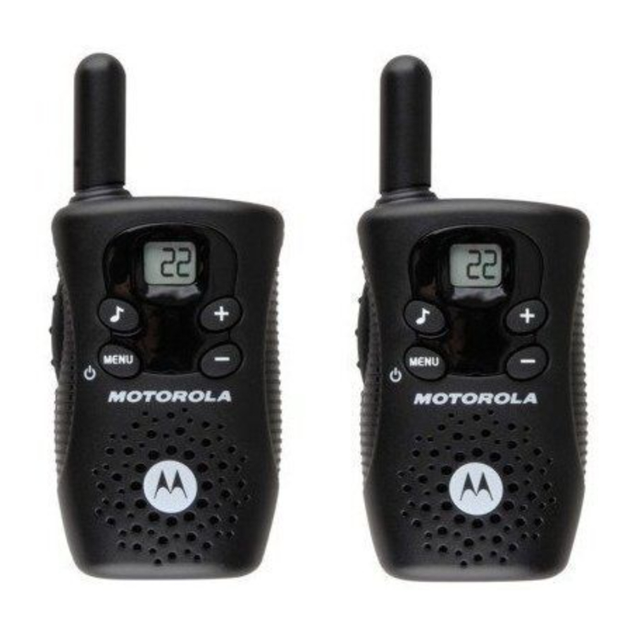 Motorola FV150 - Two-Way Radio Manual