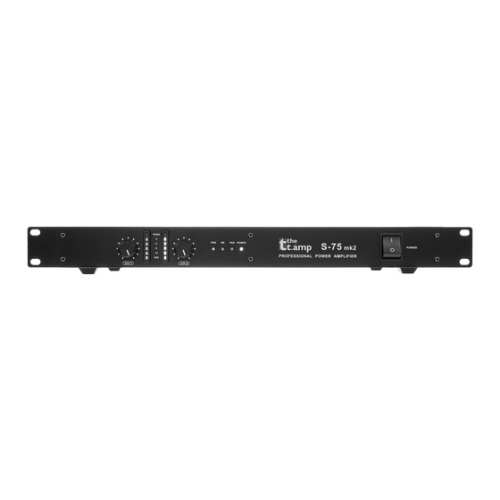 thomann the t.amp S-75 MK II User Manual