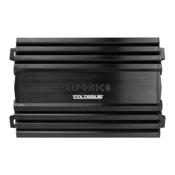 Hifonics HAC-2000.4D Quick Start Installation Manual