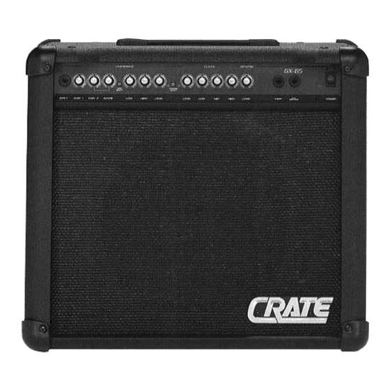 Crate GX-65 Owner's Manual