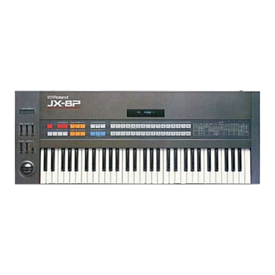 Roland JX-8P Owner's Manual