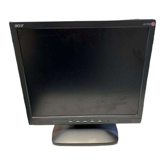Acer Computer Monitor User Manual