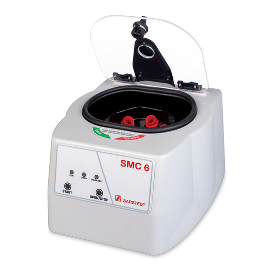 Sarstedt SMC 6 Instruction Manual