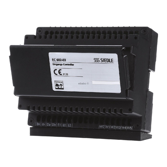 SSS Siedle EC 602-03 Mounting Manual