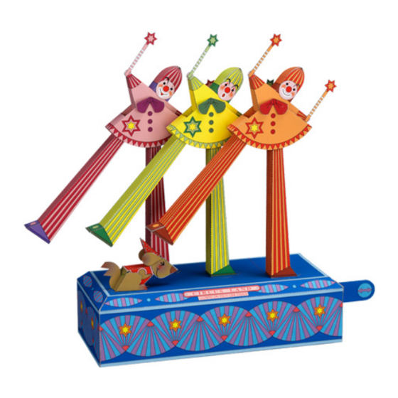 Canon Creative Park Clowns on Stilts Line Dance Assembly Instructions Manual