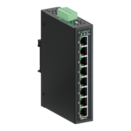 Wieland wienet UMS 8-C Installation Instruction