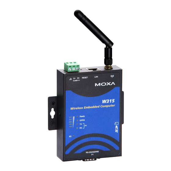 Moxa Technologies THINKCORE W315 Hardware User Manual