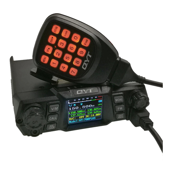 QYT KT-780 PLUS User Manual